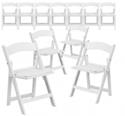 Children's Chairs | White Padded Folding Chairs